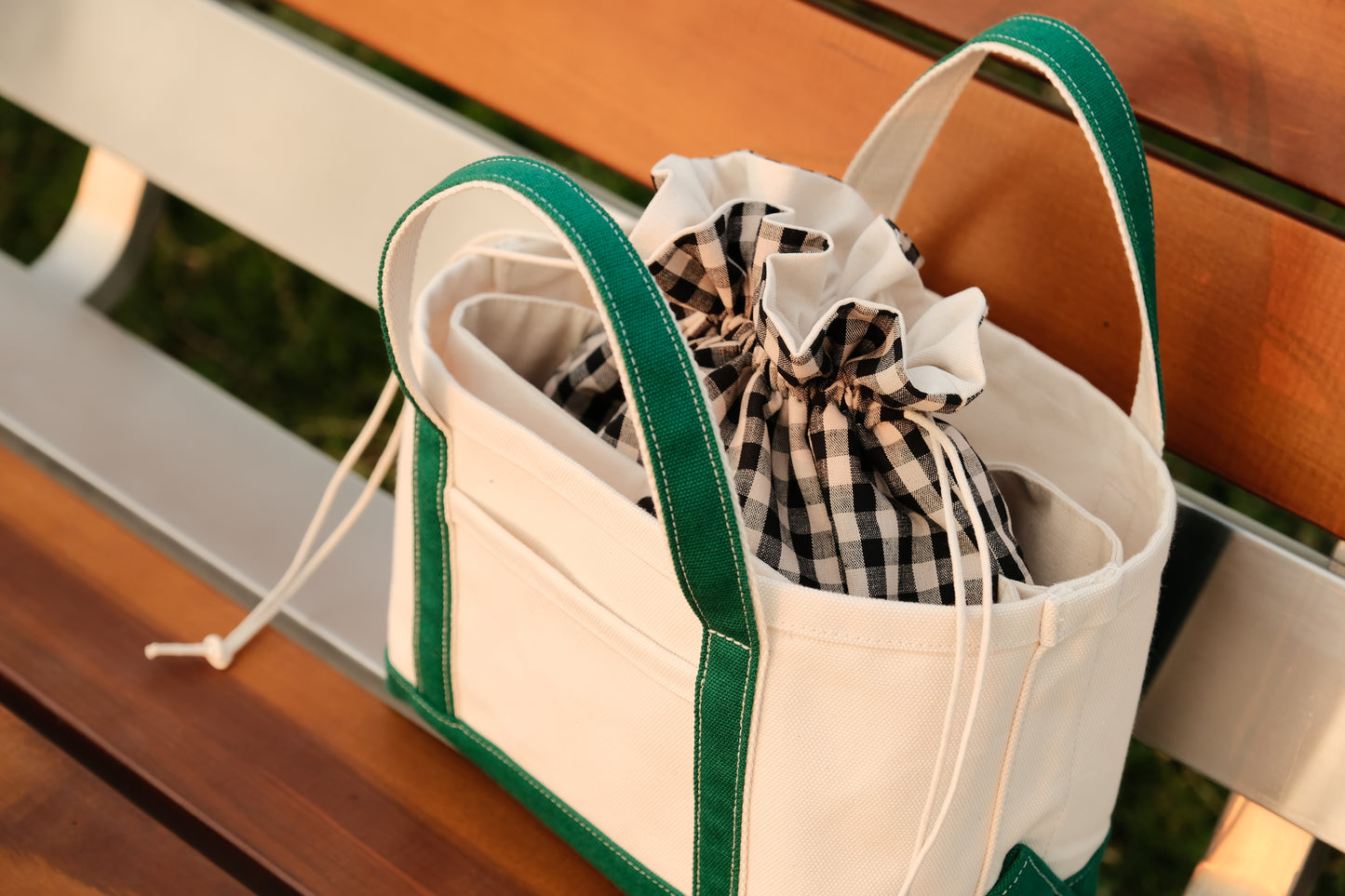 Custom Tote Insert Organizer – Drawstring Bag Liner for Boat and Tote