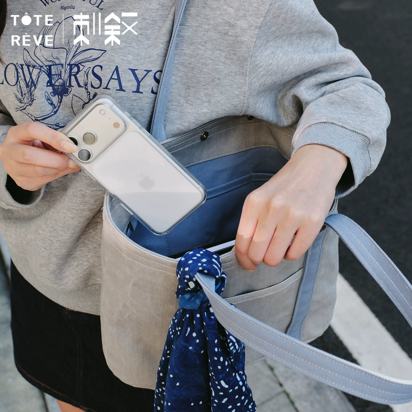 Teto Reve thorn narrative, temperament retro oval bottom tote bag designer canvas bag commuter leisure