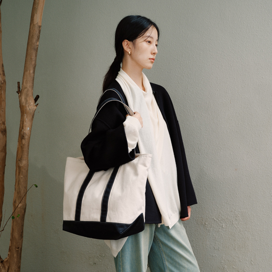 Teto Reve thorn narrative, literary and retro canvas bag, casual commuting, high-end sense, simple double handle tote bag