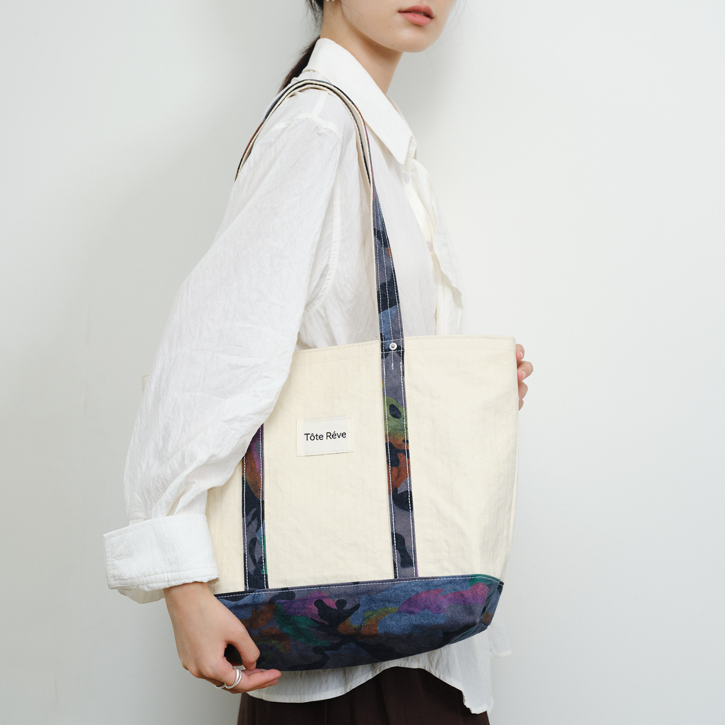Teto Reve, niche canvas bag, new autumn and winter fashion tote bag, commuter high sense