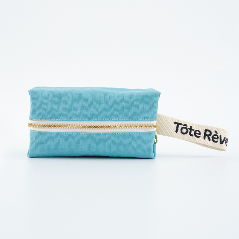 Teto Reve, Casual Simple Cosmetic Bag Macaron Portable Premium Canvas Bag