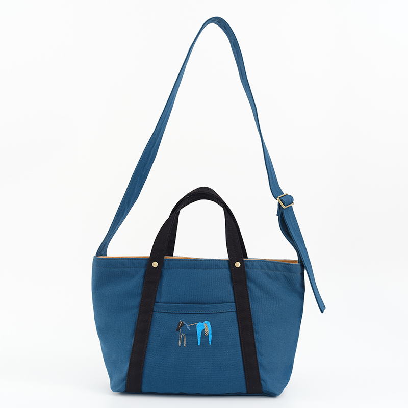 Teto Reve, designer premium minimalist canvas bag, hand embroidered tote bag, casual and versatile