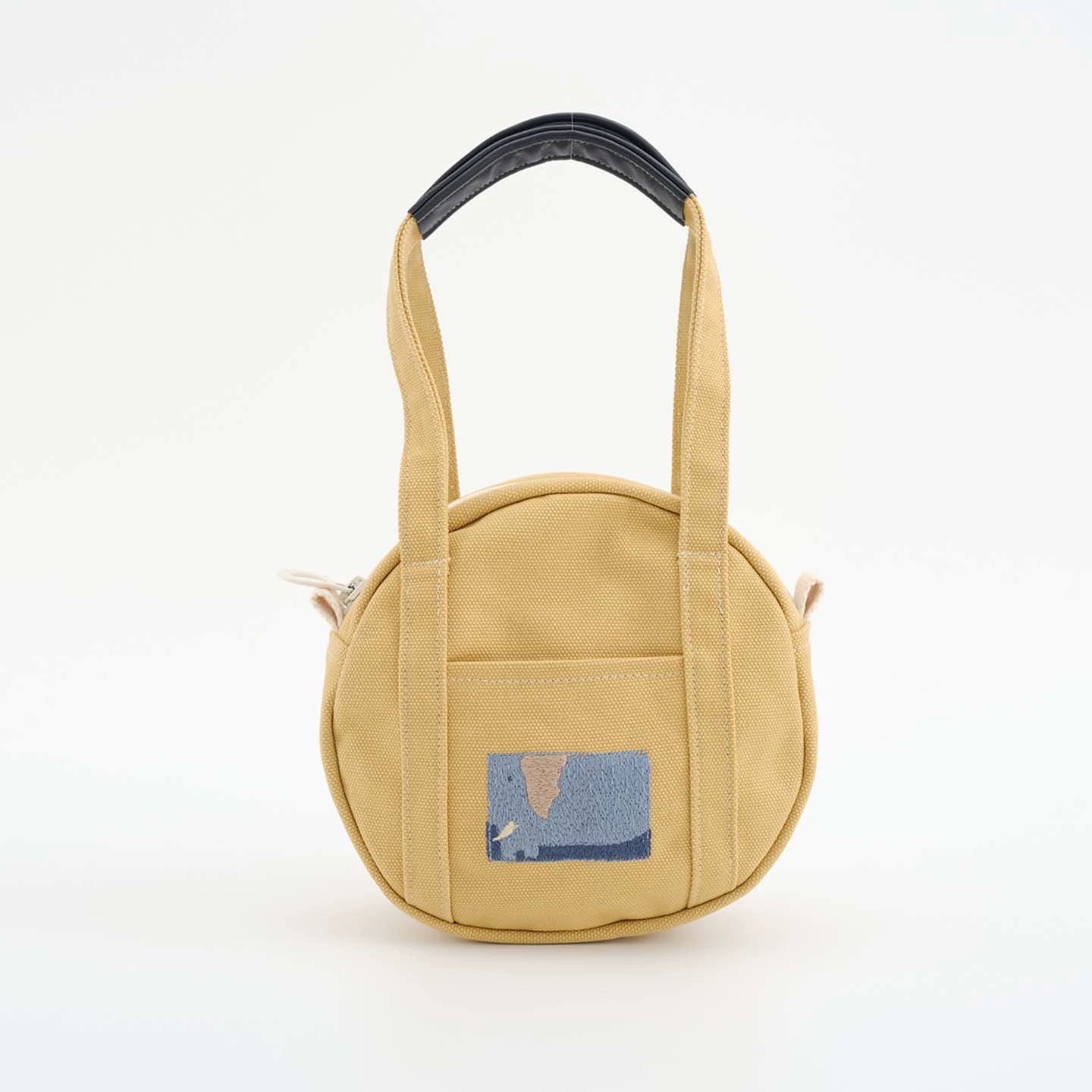 Teto Reve, designer temperament canvas bag, exquisite commuting relaxation round tote bag