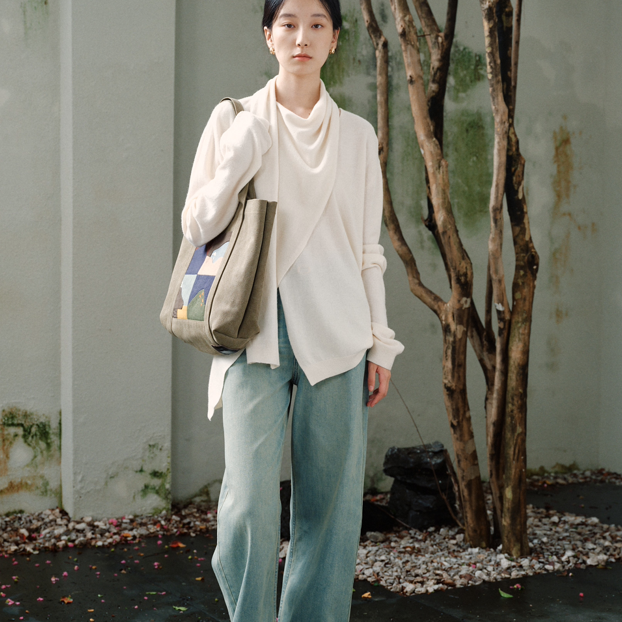 Teto Reve, artistic designer canvas bag, retro lazy premium bag, the four mountains of Nantong