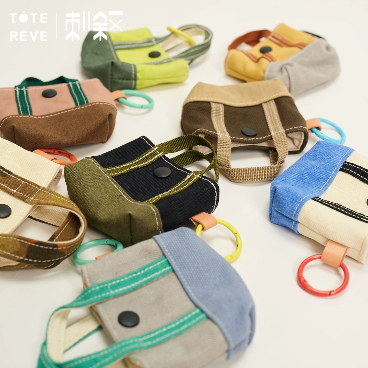 Teto Reve thorn narrative, mini bag small accessories canvas bag designer style commuter casual texture compact