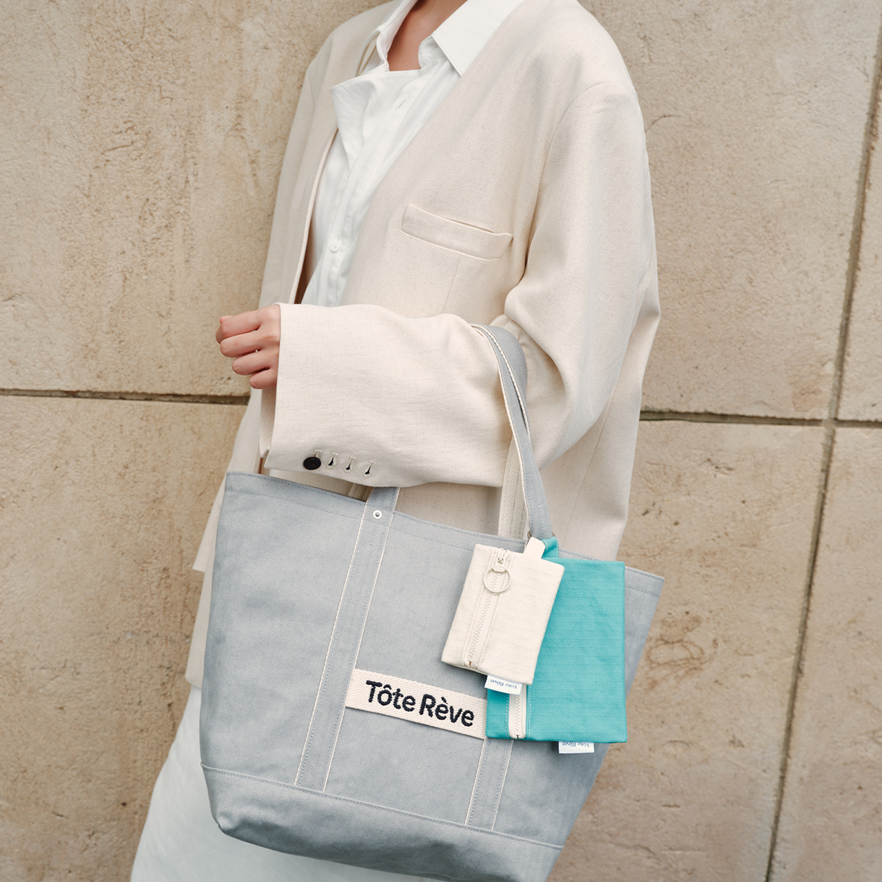 Teto Reve thorn canvas bag new casual niche design double tito bag high sense