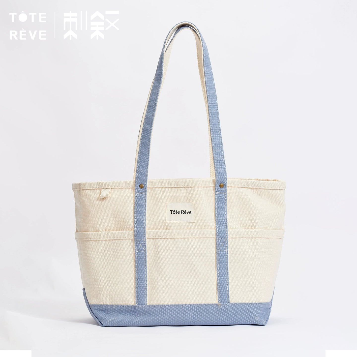 Teto Reve thorn narrative, temperament retro designer classic tote canvas bag, commuting relaxation