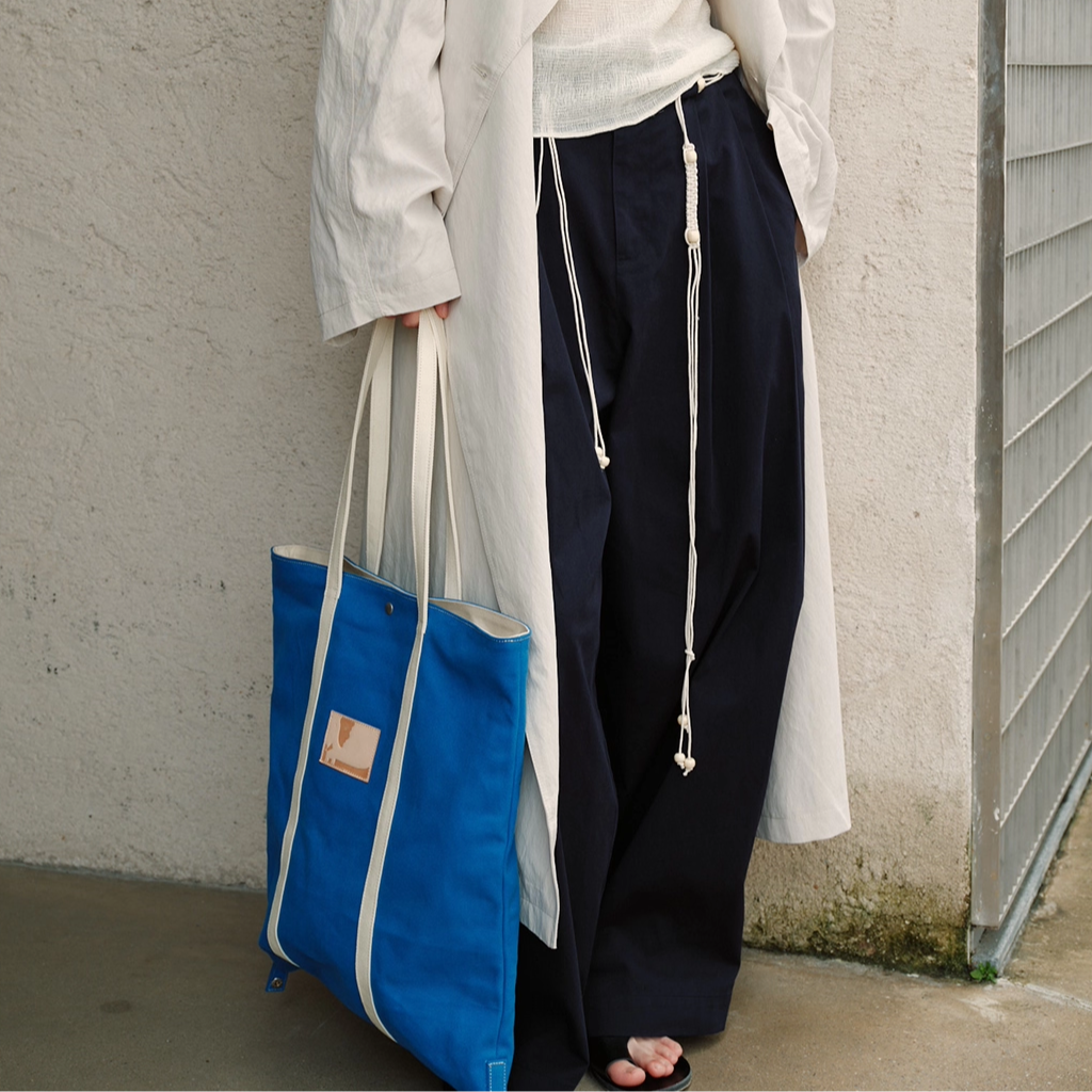 Teto Reve, casual canvas bag, commuter color contrast designer, high-end sense, large-capacity dual-purpose tote bag