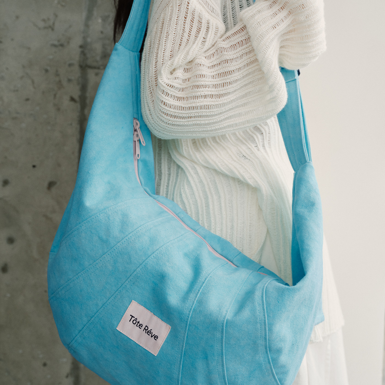 Teto Reve, Slack Messenger Bag Daily Commuter Crescent Tote Canvas Bag Premium Versatile