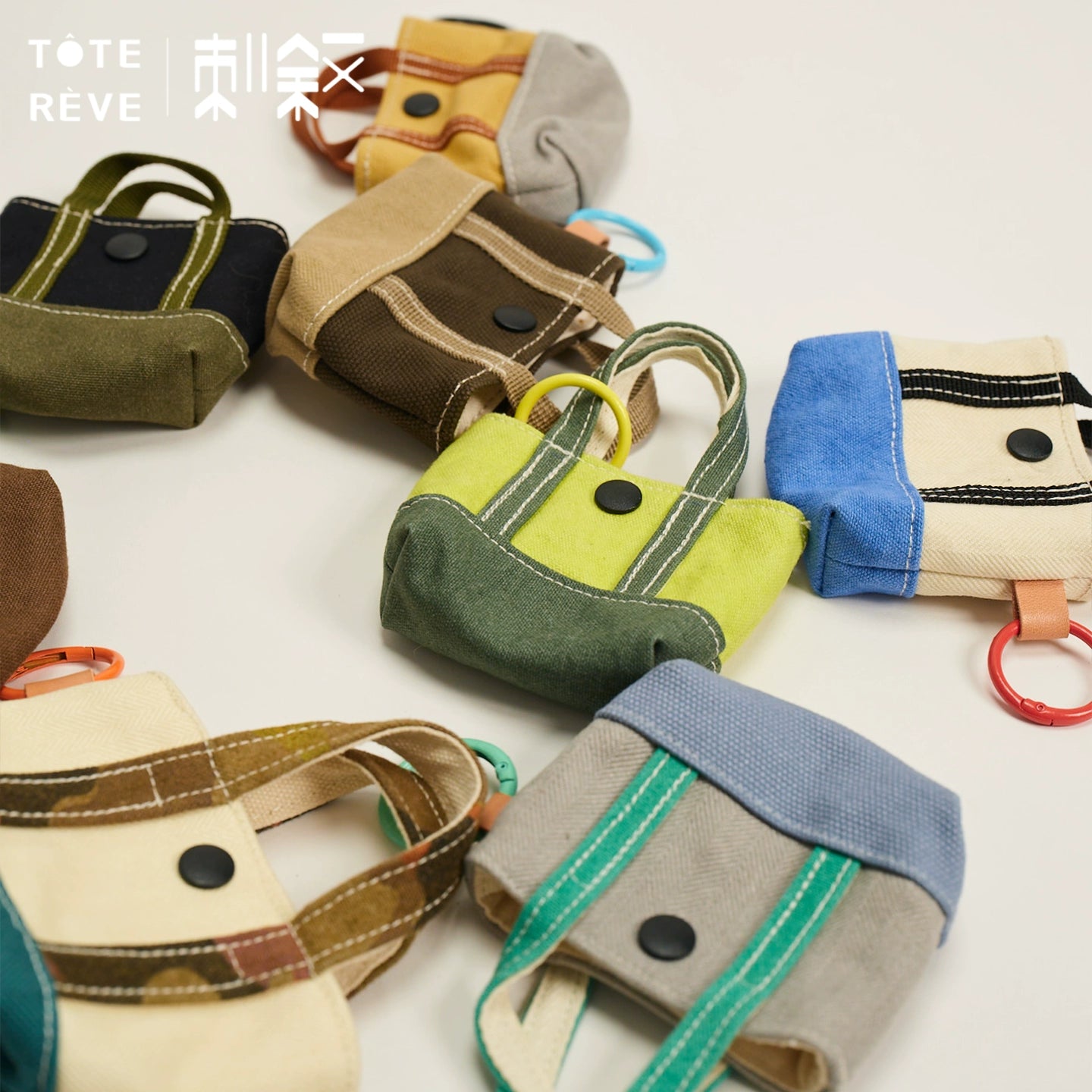 Teto Reve thorn narrative, mini bag small accessories canvas bag designer style commuter casual texture compact
